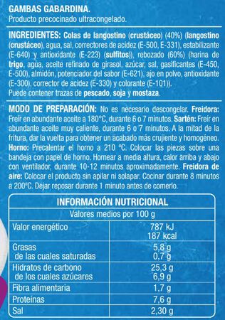 Gambas gabardina Alipende 330g