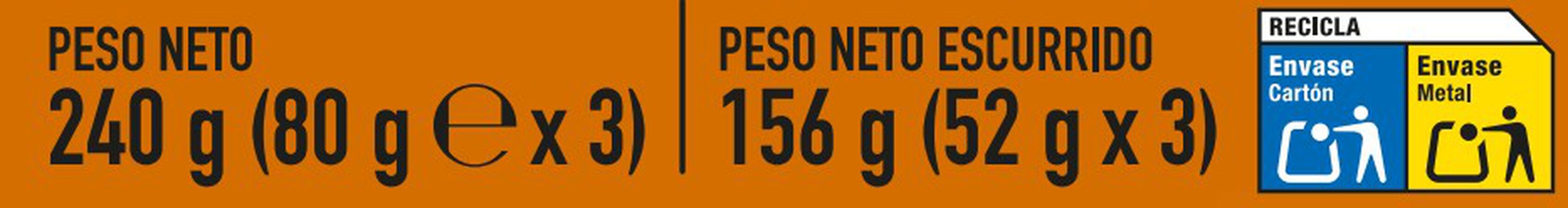 Atún claro Alipende pack 3 en escabeche