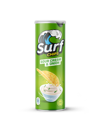 Snack de patata con sabor sour cream Surf Chips 160g