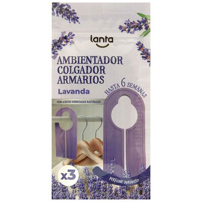 Ambientador colgador para armario con aroma a lavanda Lanta
