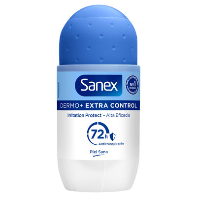 Desodorante Roll-On Sanex Dermo+ Extra Control 72-Horas Antitranspirante 50ml