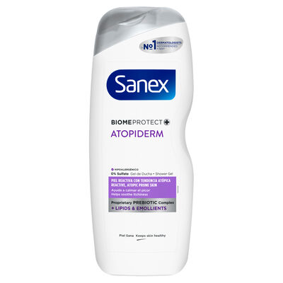 Gel de ducha o ba&ntilde;o Sanex BiomeProtect Atopiderm Nutri Repair 550ml