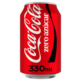 Refresco cola Coca-Cola lata 33cl zero azúcar