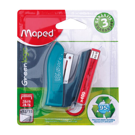 Grapadora mini Maped Green Logic
