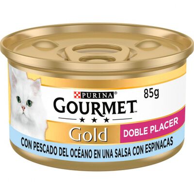 Comida húmeda pescado para gatos Gold Gourmet 85g
