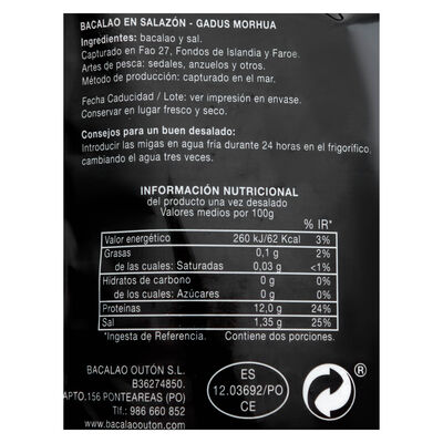 Bacalao en migas Outon 200g