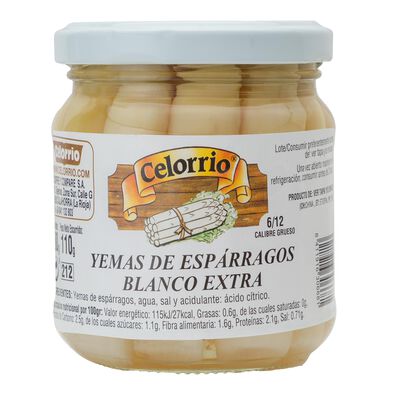 Yemas esp&aacute;rragos Celorrio 110g 6/12