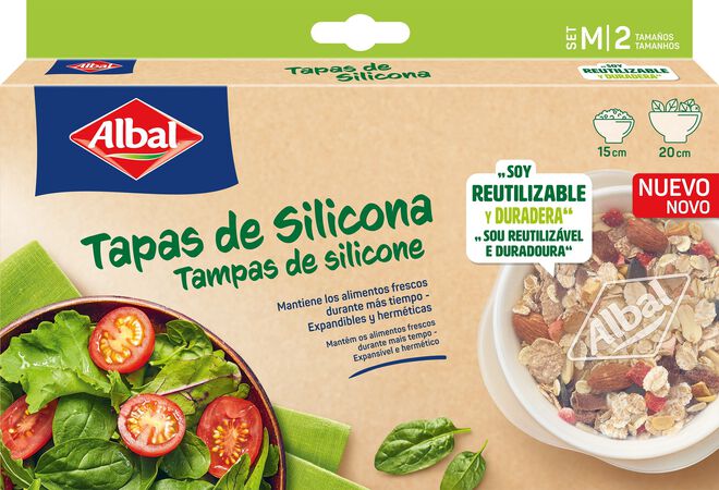 Tapas Grandes De Silicona Albal 2 Unidades