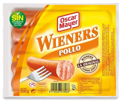 Salchichas pollo Oscar Mayer 200g pack 5 piezas