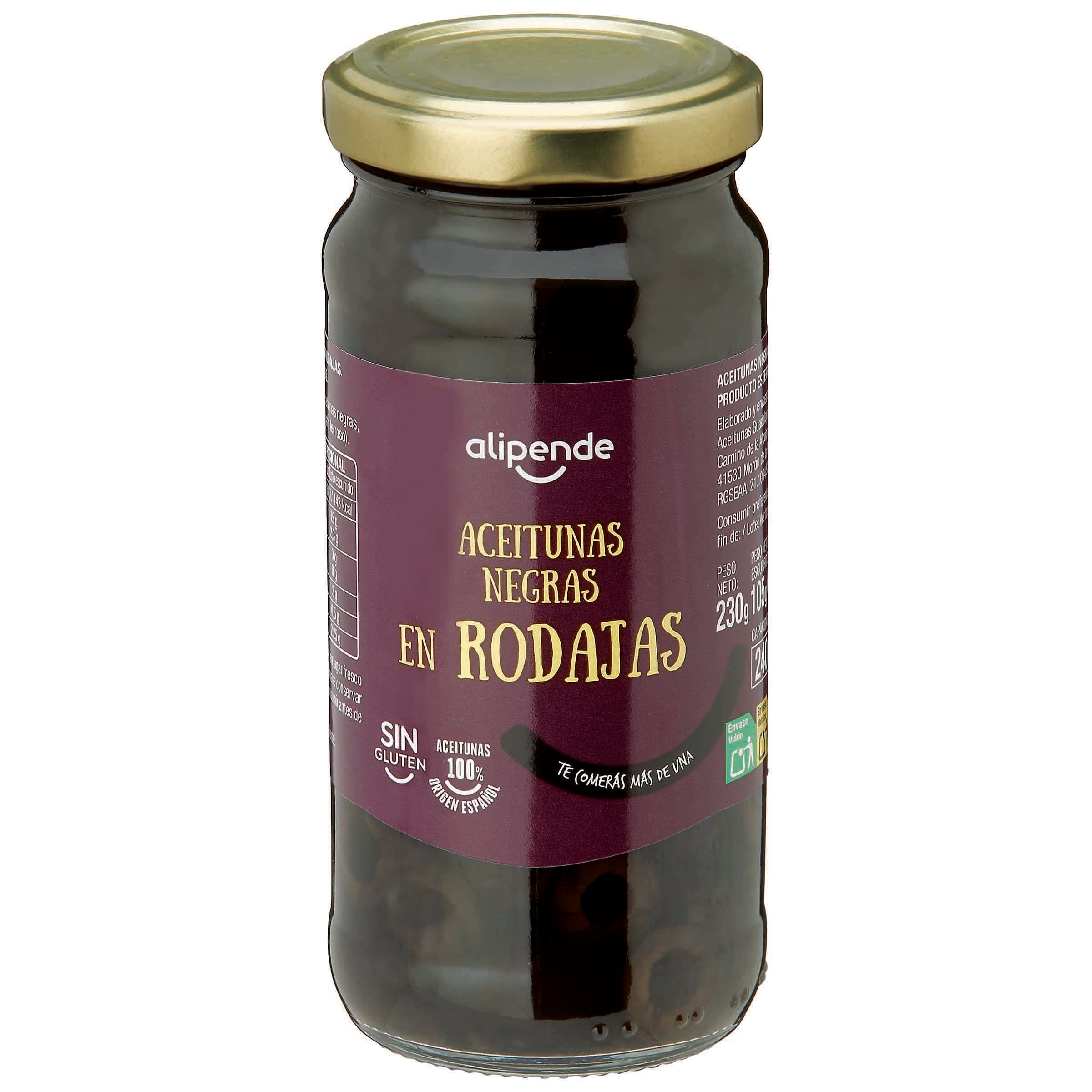 Aceitunas en rodajas Alipende 105g negra