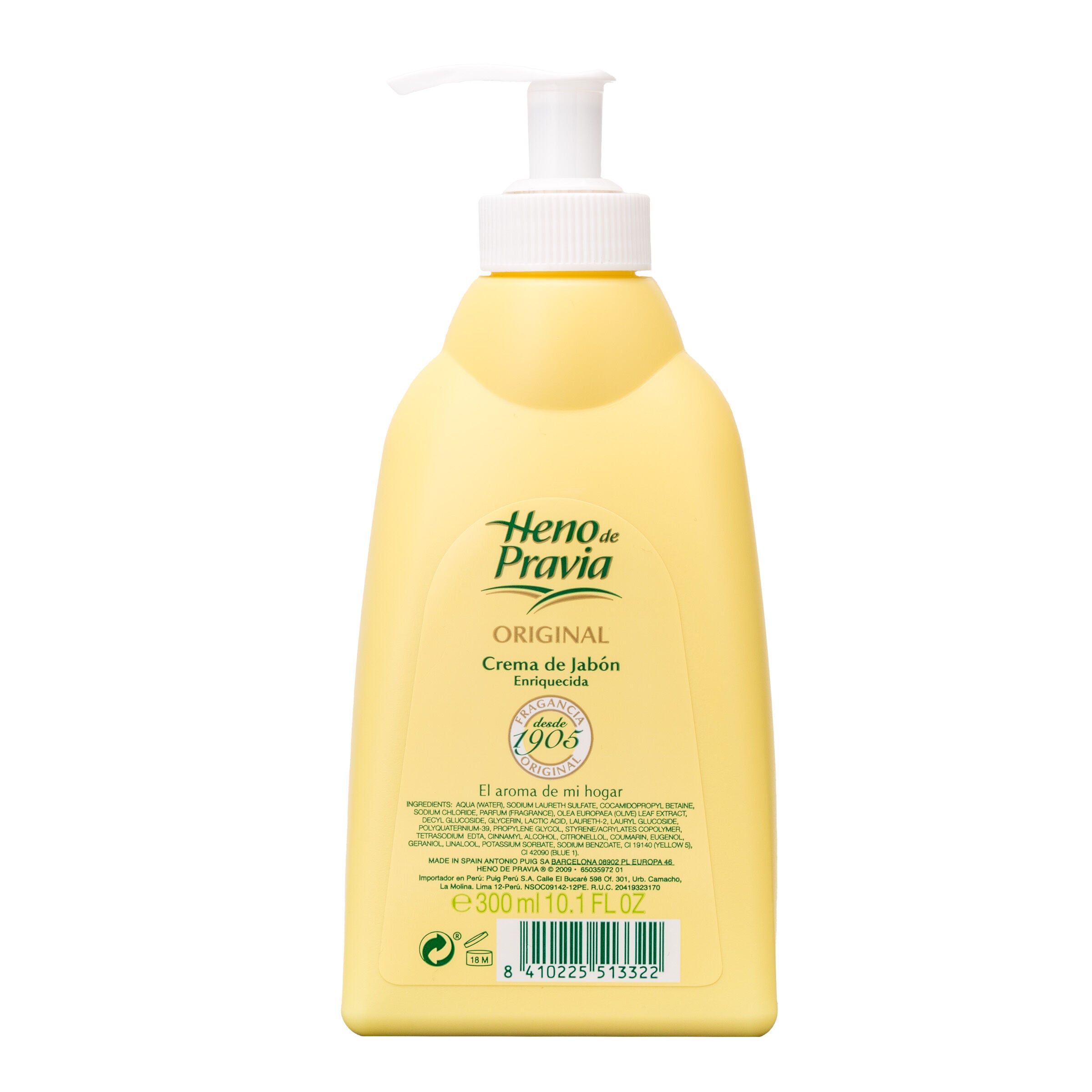 Jabón de manos con dosificador Heno De Pravia 300ml