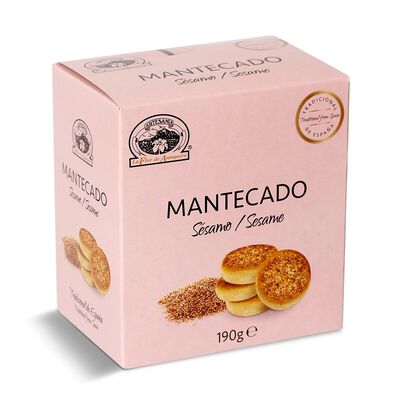 Mantecados de s&eacute;samo Flor de Antequera 190g