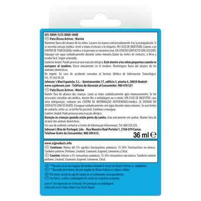 Desinfectante discos activos pato WC Marine