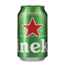 Cerveza rubia especial Heineken lata 33cl