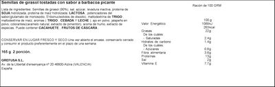 Pipas "g" Grefusa 165g tijuana