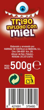 Cereales crujientes Alipende 500g trigo con miel