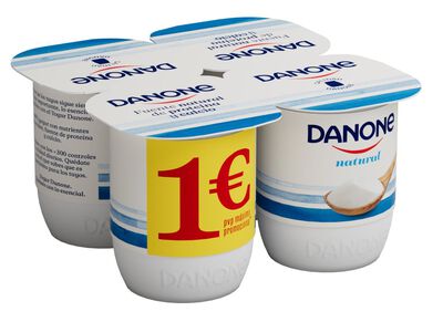Yogur natural Danone pack 4