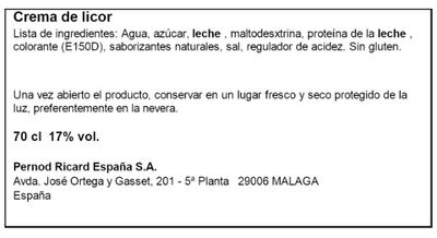 Licor crema Ruavieja caramelo salado 70cl