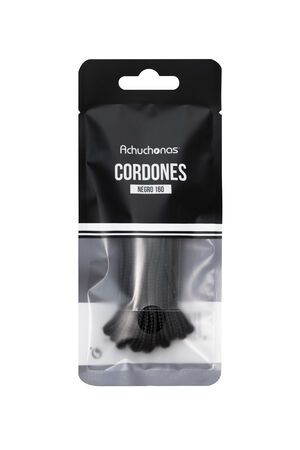 Cordones Achuchonas negro 160 cm