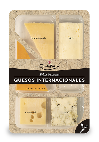Tabla gourmet de 5 quesos internacionales Juan Luna 150 g