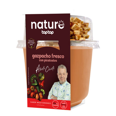 Gazpacho fresco con picatostes Tap Tap 300ml + 15g