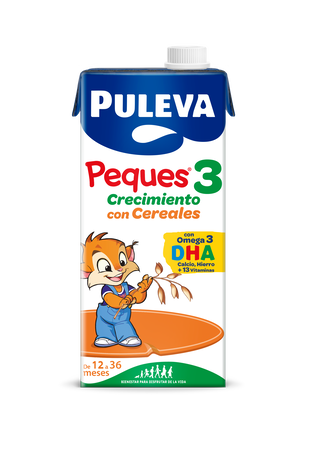 Leche crecimiento Puleva peques 3 cereales 12-36meses 1l