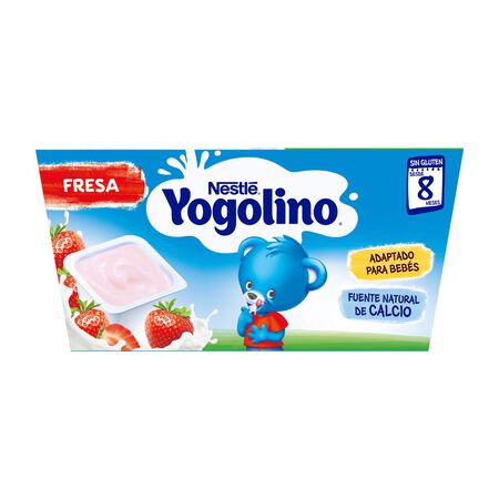Postre Nestlé Yogolino fresa desde 8meses pack 4