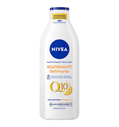 Body milk q10 Nivea 400 ml reafirmante vitamina c piel normal