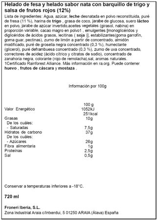 Helado de cono Extrême Fresa-nata 6x120ml