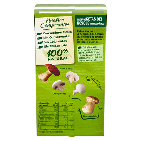 Crema Knorr 500ml setas del bosque con champiñones