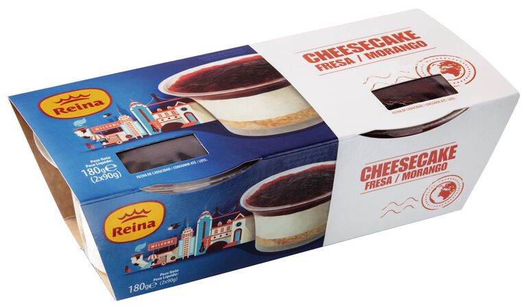 Tarta de queso Reina pack 2 fresa