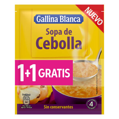 Sopa de Cebolla Gallina Blanca pack de 2 sobres de 48 g