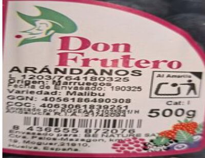 Ar&aacute;ndano bandeja 500g