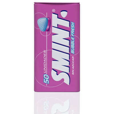 Caramelo bubble sin az&uacute;car lata Smint 35g 50uds