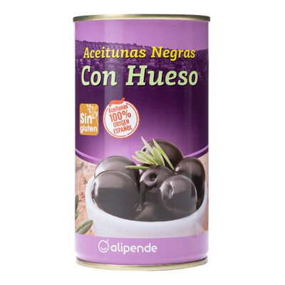 Aceitunas negra con hueso Alipende 185g