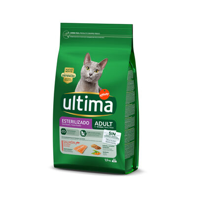 Pienso gato Ultima esterilizado salmón 1,5kg