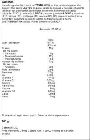 Galleta Tostarica Cuétara 760g
