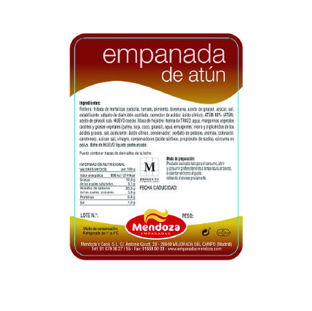 Empanada hojaldre Mendoza atún