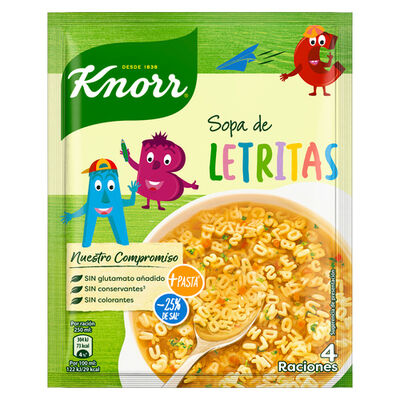 Sopa Knorr 82g letritas