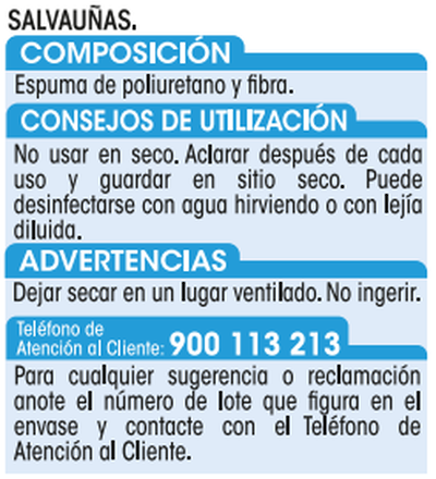 Estropajo salvauñas Lanta 2 uds ergonomico