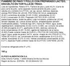 Rolling kebab de pollo y pavo al curry El Pozo 160g