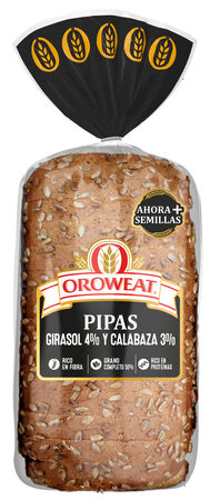 Oroweat Pan de molde Pipas girasol y calabaza 550g