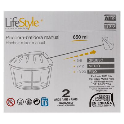 Picadora-batidora Lifestyle 650ml