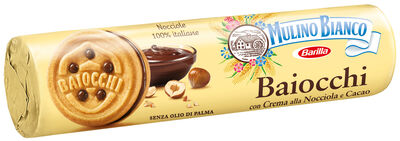 Galleta rellena de crema de cacao Baiocchi Mulino Bianco 168g