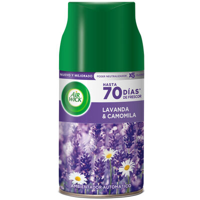 Ambientador Air Wick Freshmatic Recambio Lavanda y Camomilla