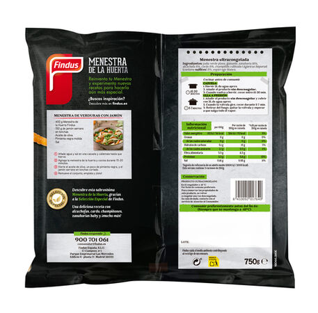 Menestra de la huerta Findus 750g