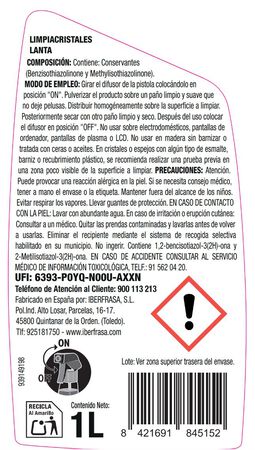 Limpiacristales  Lanta 1l pistola