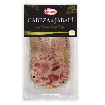 Cabeza de jabalí con pistacho y sabor trufa Serrano 200g