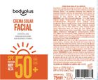 Crema solar facial Bodyplus 75ml FP50