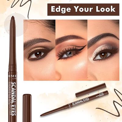 Delineador de ojos Rimmel Scandaleyes brown 002 chocolate brown